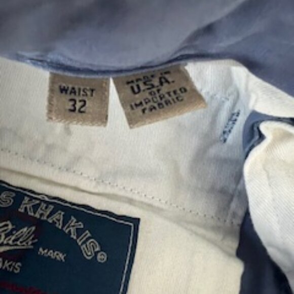 Bill's Khakis - 100% cotton (lightweight) - M1 style - Men 32 / 34 - Perfect - Picture 3 of 7